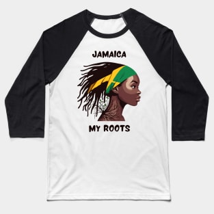 Jamaica My Roots Baseball T-Shirt